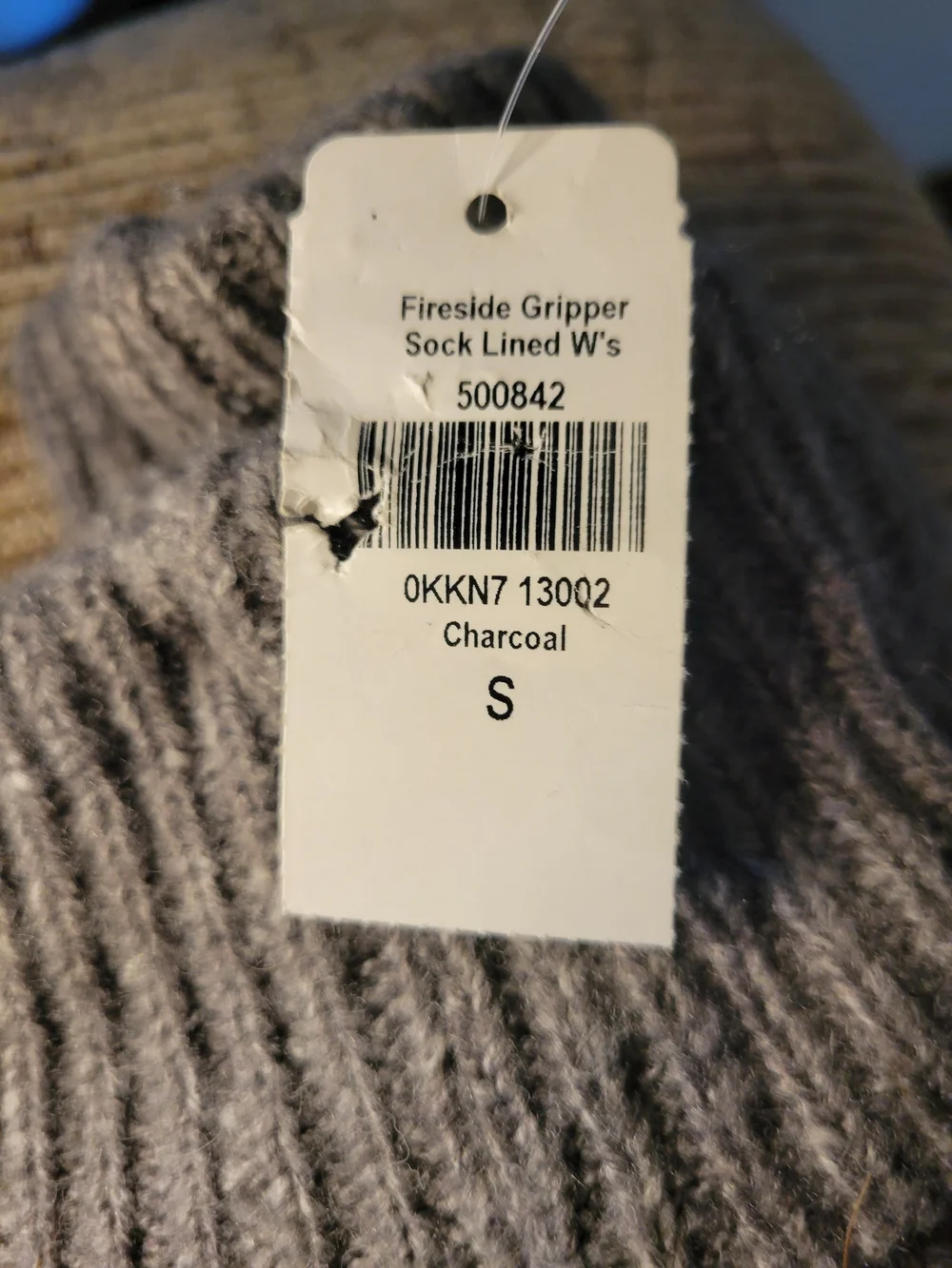 LL Bean Fire Side Lined Gripper Socks